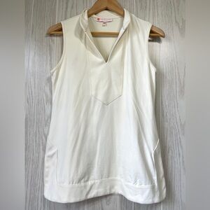 Jude Connally Women's Sleeveless Keira Tunic Top Cream Size XS EUC